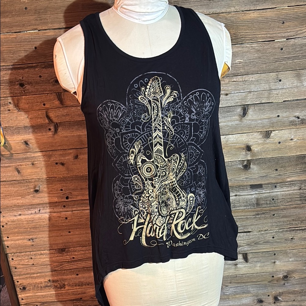 Hard Rock Cafe Black Graphic Tank Top